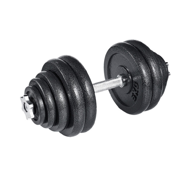 Baked-Enamel Dumbbell Set